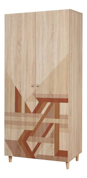 Dulap de haine Lydie 910 (Stejar sonoma)