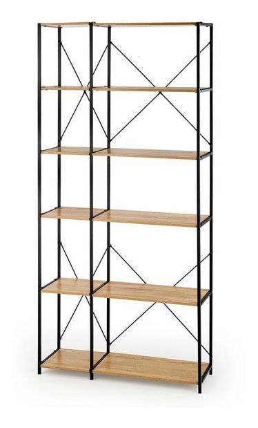 Regál Break (sonoma tölgy + fekete)