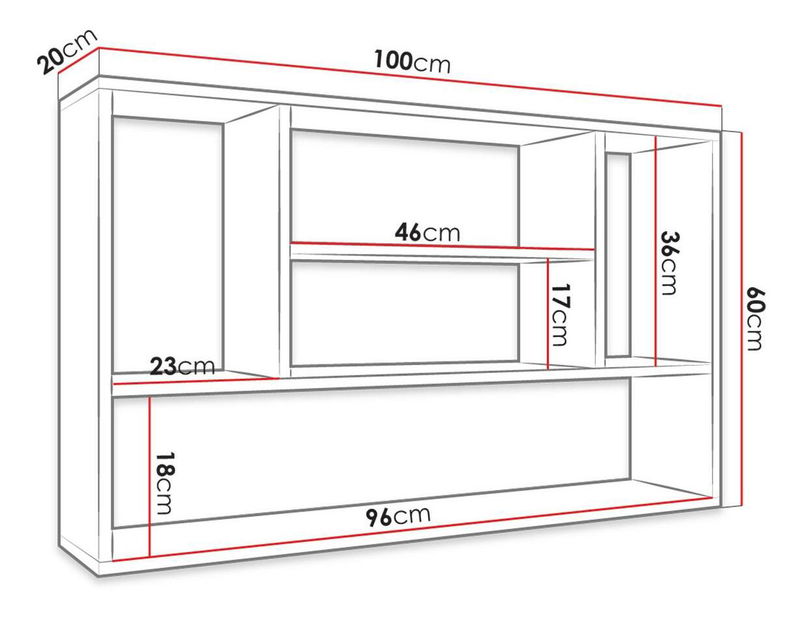 Polica Rezotio (bijela) *outlet moguća oštećenja 