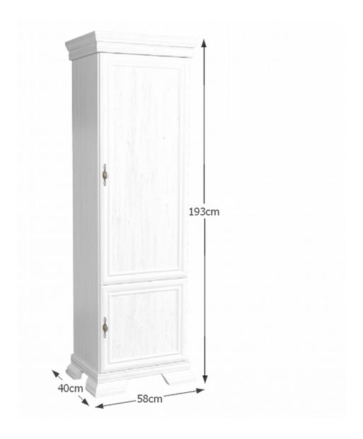 Ormar s policama Kraz KRD1 (sosna andersen) 