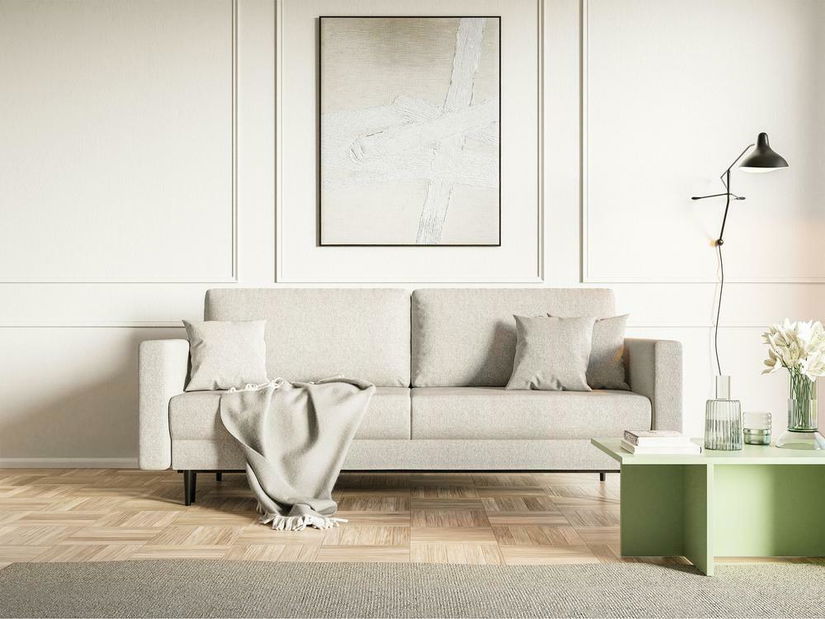 Canapea trei locuri Vallera (crem + negru)