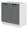 Dolná kuchynská skrinka Lucid 80 D 2F BB (dustgrey + biela)