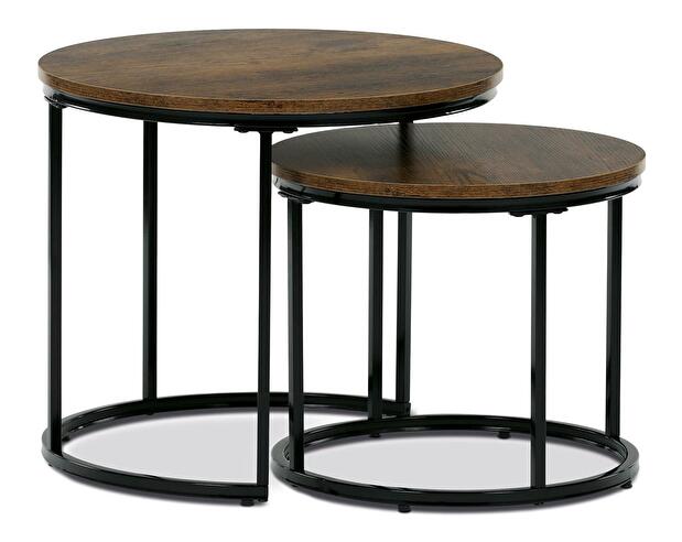 Set 2 măsuțe de cafea Conmovedor (old style wood)
