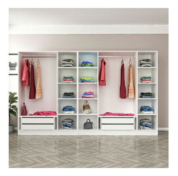 Ruhásszekrény Kalia 3824 (fehér)