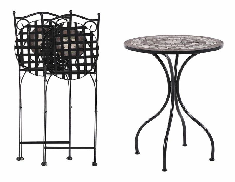 Set mobilier pentru balcon Cliff (negru)