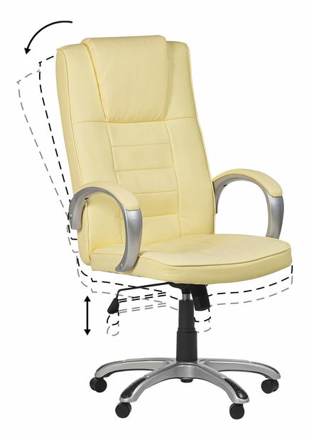 Kancelárske kreslo Graza (béžová)