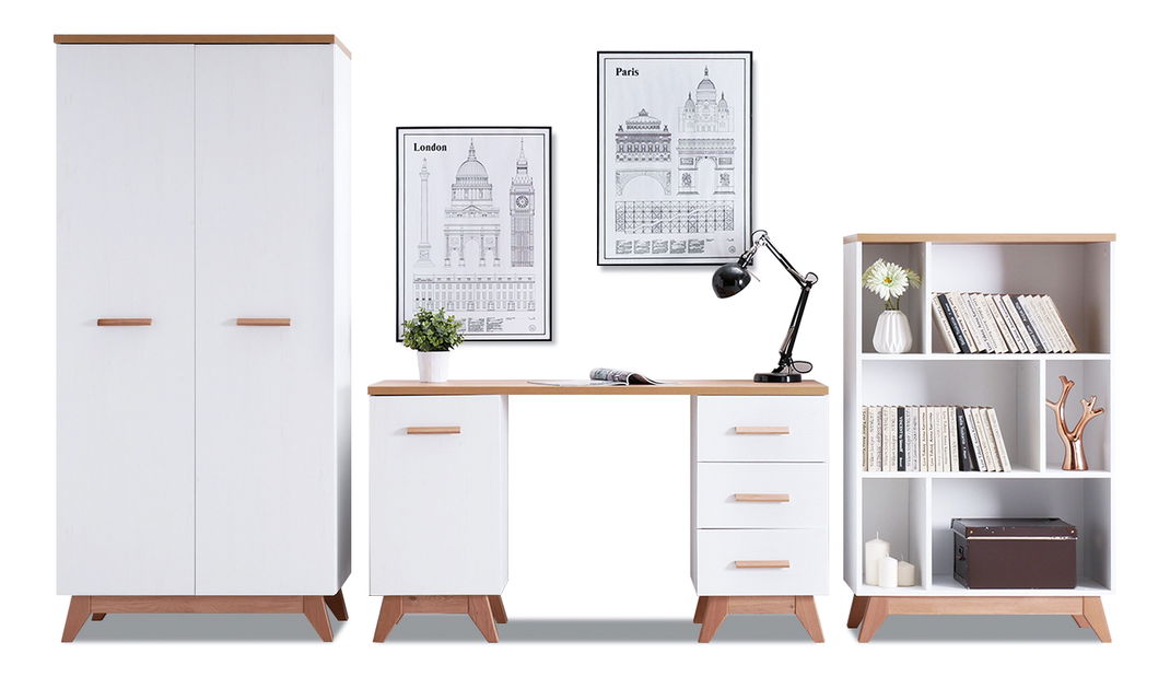 Tanulószoba bútor Bajas 05 (tölgy + tölgy)