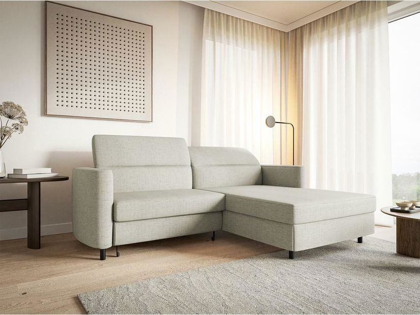 Kutna garnitura Buchu (D) (krem + crna)