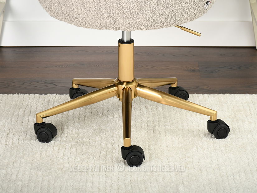 Kreslo Lolo (béžová + zlatá)