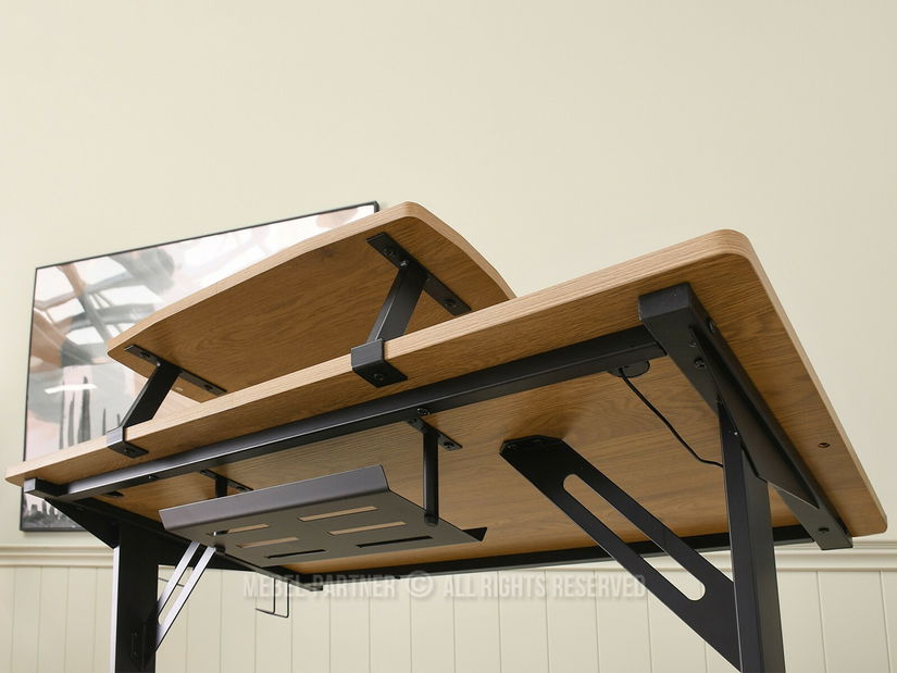 PC stolík Matts 140 (dub + čierna)