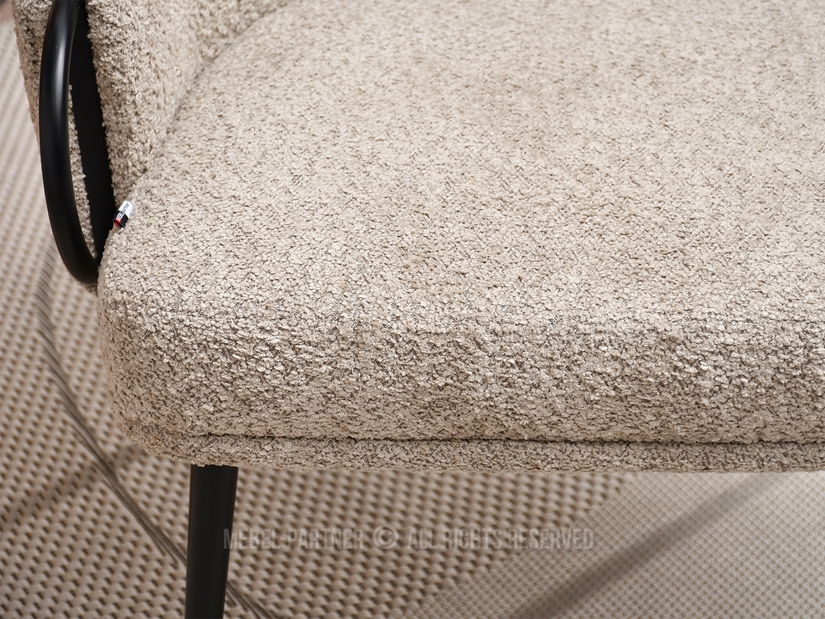 Kreslo Carma F (tmavobéžová + čierna)