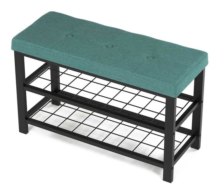 Ormarić za obuću Atentos (crna + zelena)