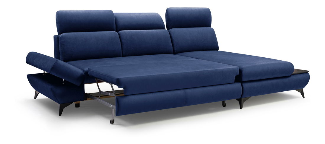 Rohová sedacia súprava Titan (parížska modrá) (P)