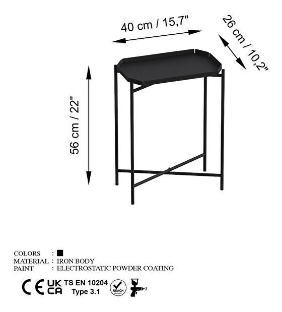 Konferenčný stolík Museli 9 (čierna) 