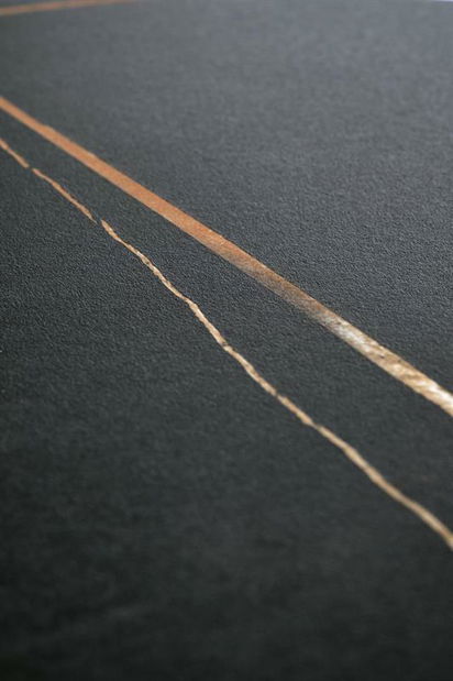 Stolić za kavu Suena (crni mramor + crna + zlatna)