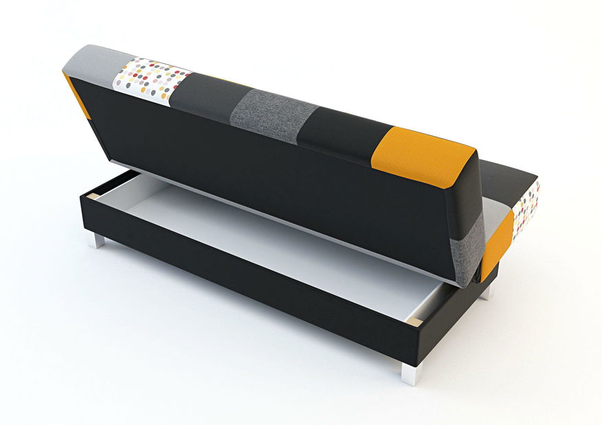 Pohovka trojsedačka Amara (sivá + modrá)