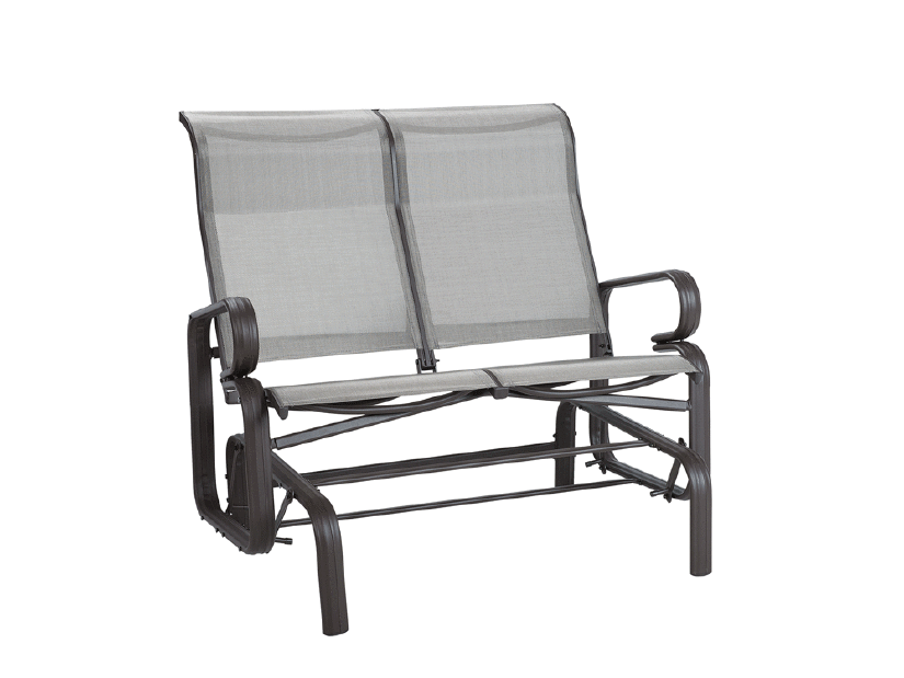 Záhradná lavica BORIO (hliník) (hnedá)