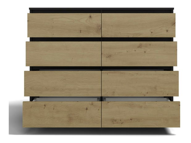 Komoda Musecalo 7 120 (antracit + dub artisan)