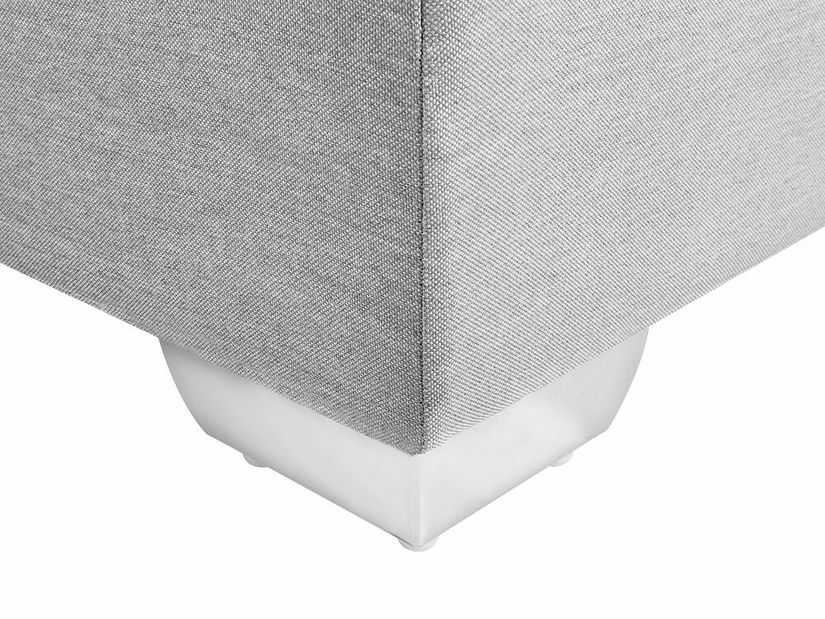 Bračni krevet Boxspring 180 cm ADIR (s madracima) (svijetlo siva)