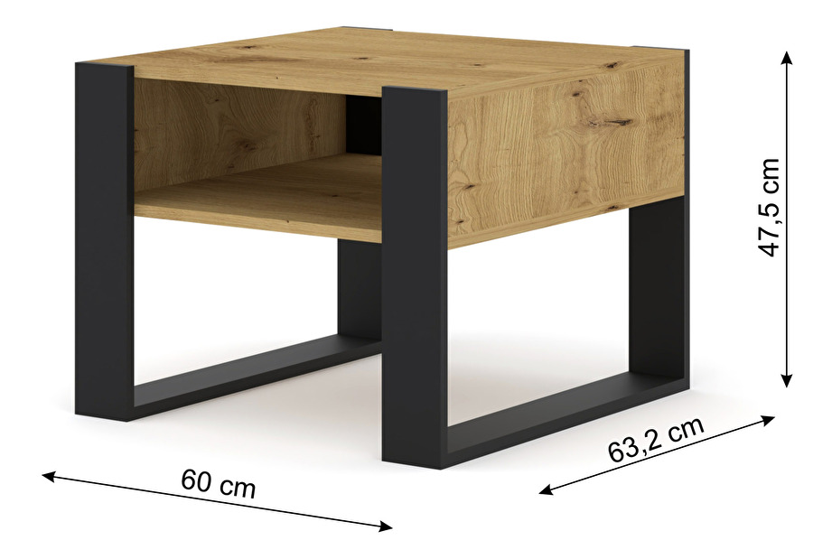 Konferenčný stolík Molli 60 (dub artisan)