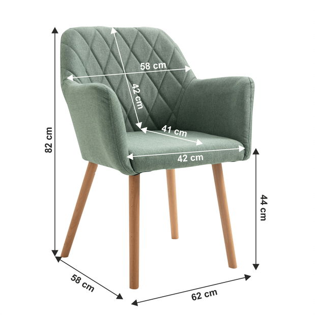 Kreslo Elkino (mentolová) *bazár