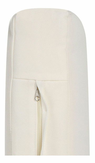 Set 2 buc scaune de grădină Theta (lemn deschis + alb) 