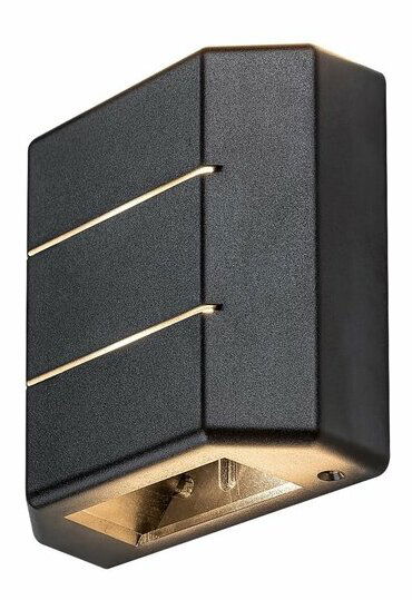 Kültéri LED fali lámpa Lippa (fekete)