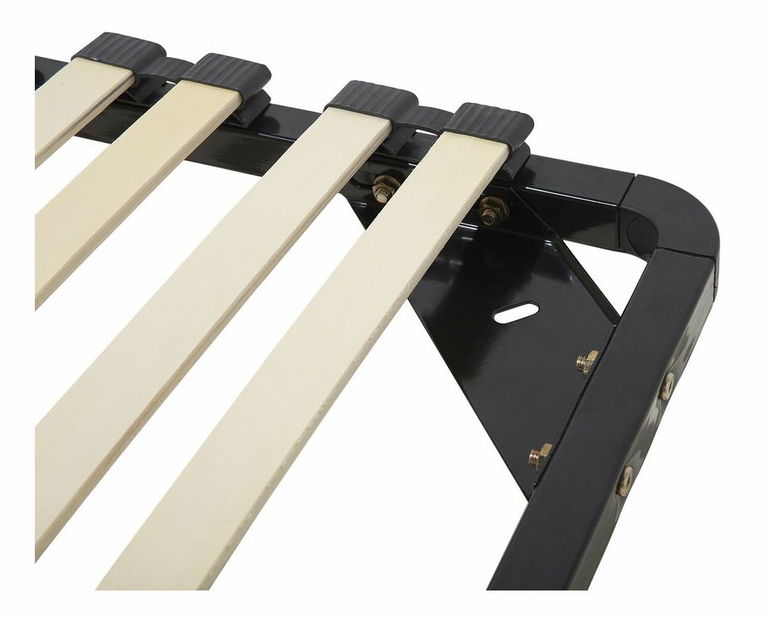 Lamelový rošt 200 x 180 cm Cornelius (čierna)