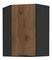 Dulap superior de bucătărie de colț Monzesa 60x60 GN 90 1F (nuc okapi + negru) 