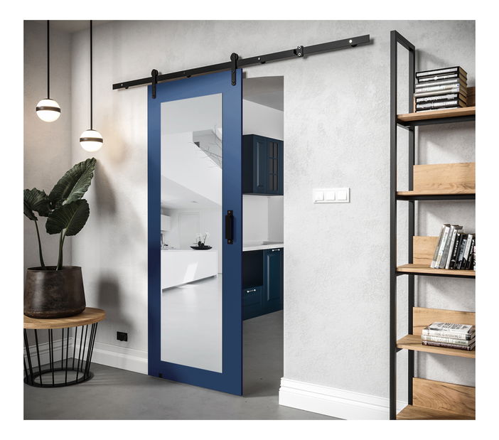 Klizna vrata 90 cm Lorriane II (tamno plava)