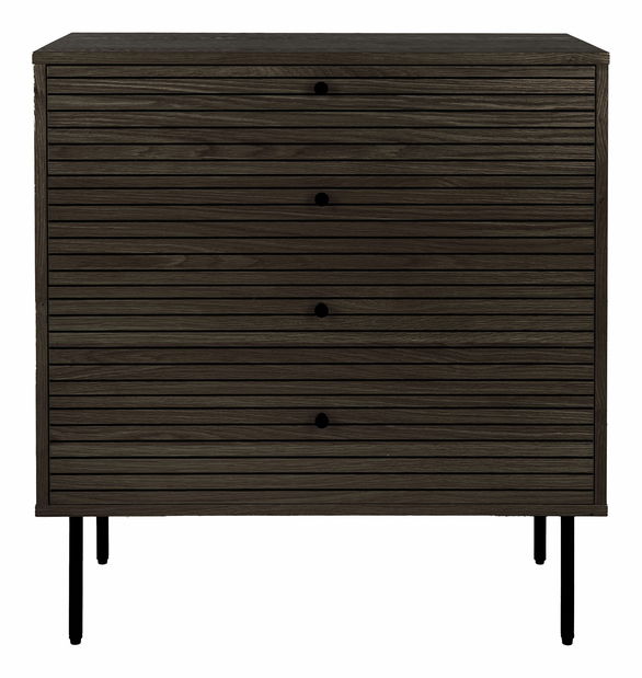 Komoda Ksitina 5 (tmavohnedá)