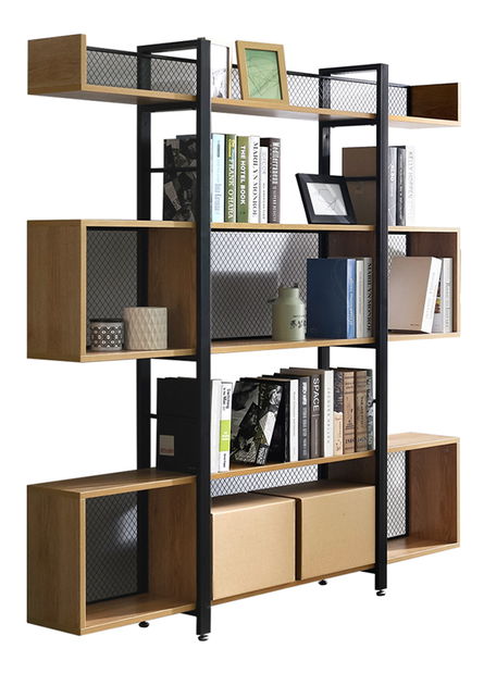 Raft Kelama Typ 4 (negru + acacia)