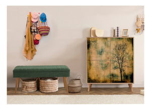 Predsieň Maluxe 729 (dub sonoma + zelená)