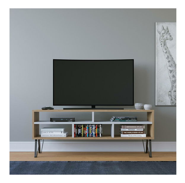 TV stolić Lenodi (hrast + bijela) 