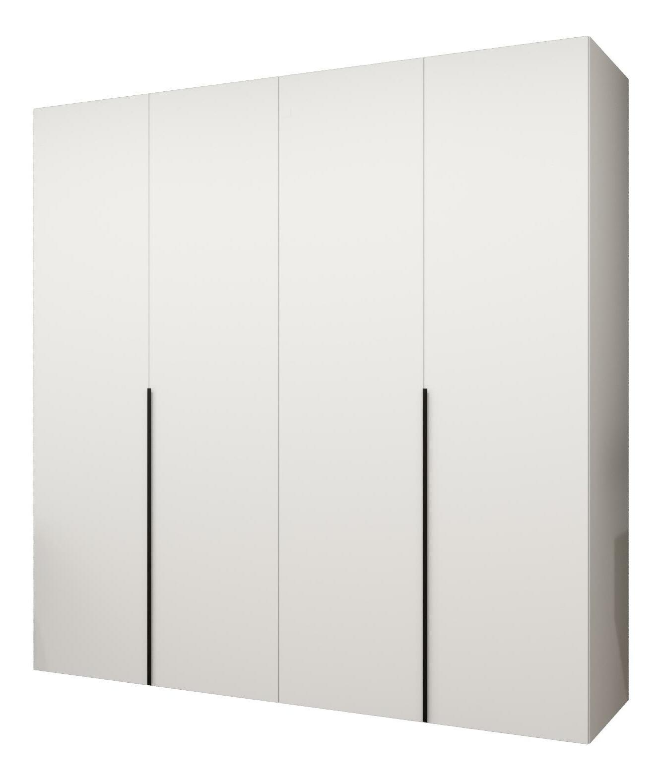 Šatníková skriňa 200 cm Alice 1 (biela + čierna)