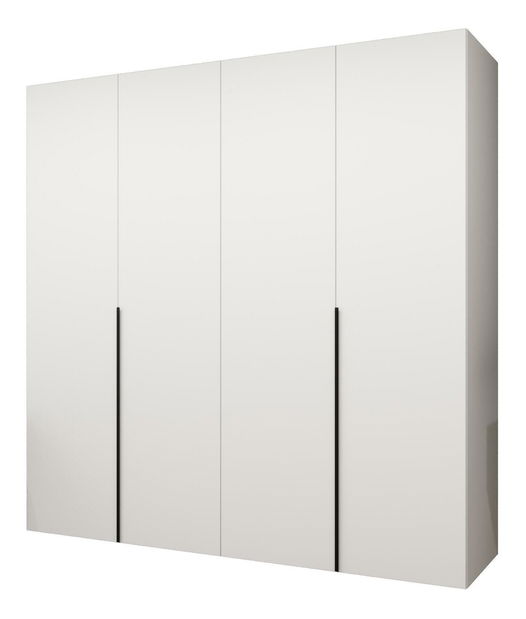 Dulap de haine 200 cm Alice 1 (alb + Negru)