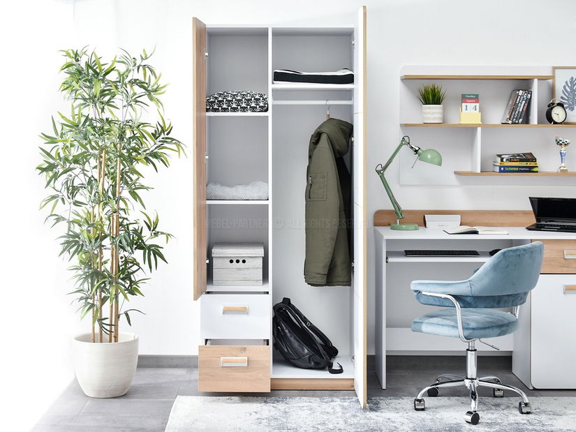 Mobilier cameră studenți Clerigo 01 (alb)