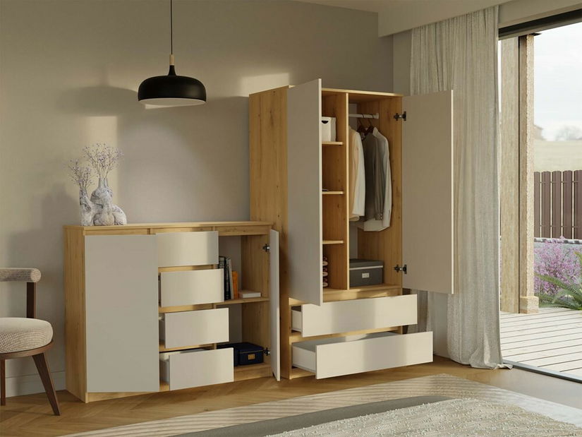 Komoda Musecalo 8 (dub artisan + kašmír)