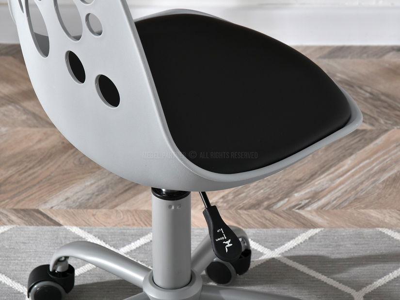 Detská stolička Footy (šedočierna + sivá)