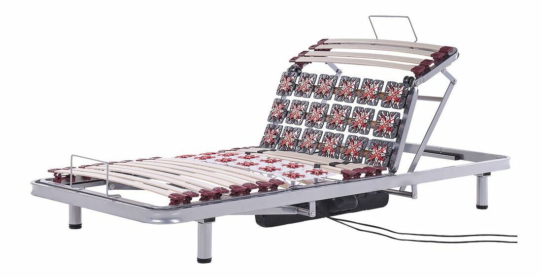 Lamelový rošt 200x90 cm Muun (sivá) (elektrický)