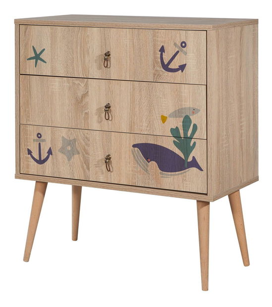 Comodă Cettelona M (multicolor)