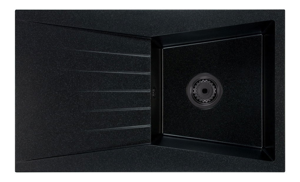 Kuhinjski sudoper Ragod (crna + tekstura) (bez otvora za bateriju) (L)