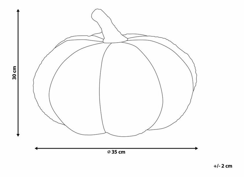 Ozdobný vankúš ⌀ 35 cm Munchi (hnedá)