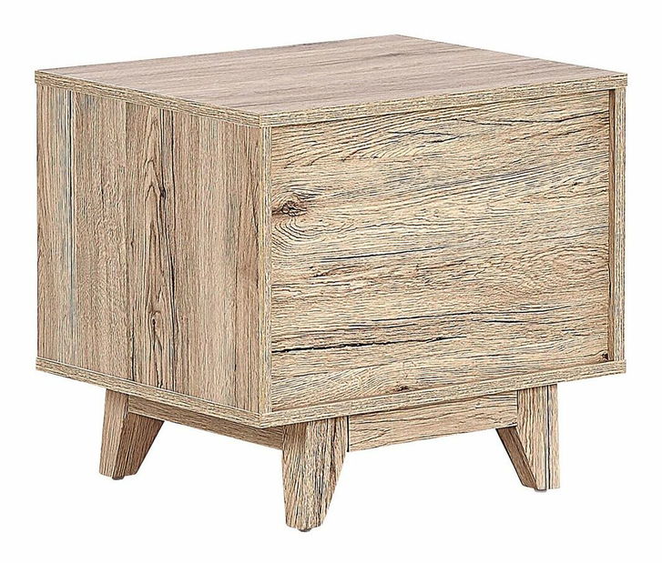 Éjjeliszekrény SIHART (világos fa + fekete)