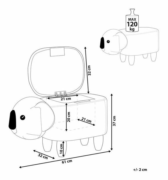 Scaun pentru copii Catalina (gri)