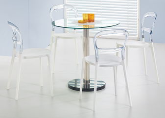 Jedálenský stôl Chad (pre 4 osoby) (transparentná)
