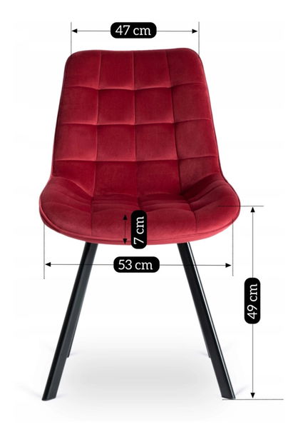 Jedálenská stolička Roprodocun (bordová) 