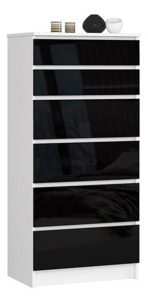 Komód Kalista III (fényes fekete)