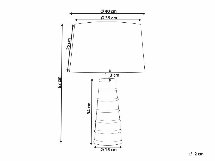 Stolna lampa Vishaan (plava) 