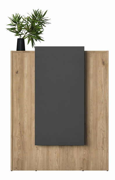 Recepcijski pult Majoren (orah + antracit)